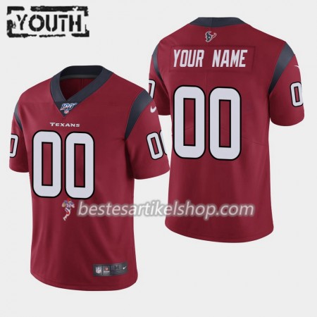 Kinder Houston Texans Trikot Nike Röd 100th - Personalisiert